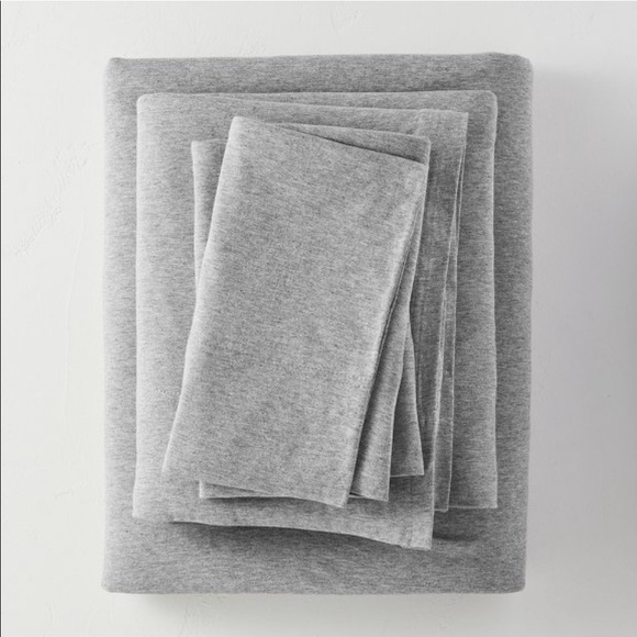 Casaluna Bedding Casaluna Jersey Sheet Setqueenlight Gray Poshmark